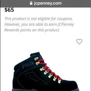 Fila Mens Diviner Fs Work Flat Heel Boots